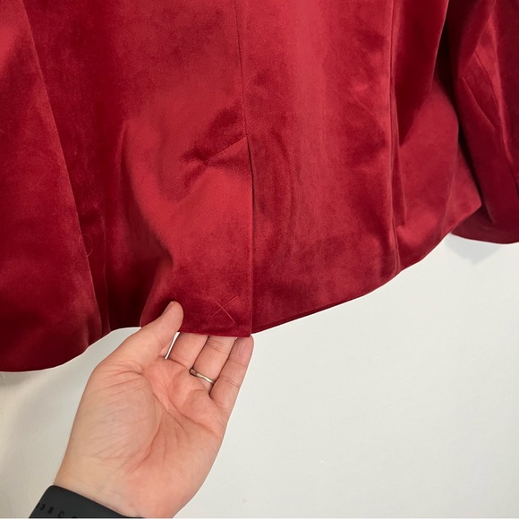 Lauren Conrad XL Double Breasted Notch Collar Faux Suede Blazer Career Workwear - Picture 6 of 7